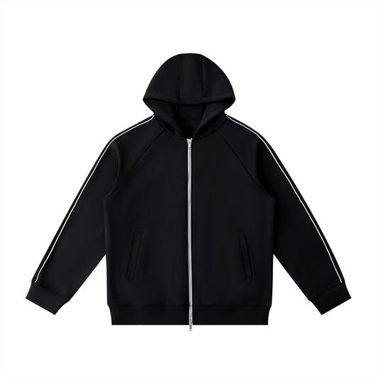 Heavyweight Raglan Sleeve Zip Hoodie