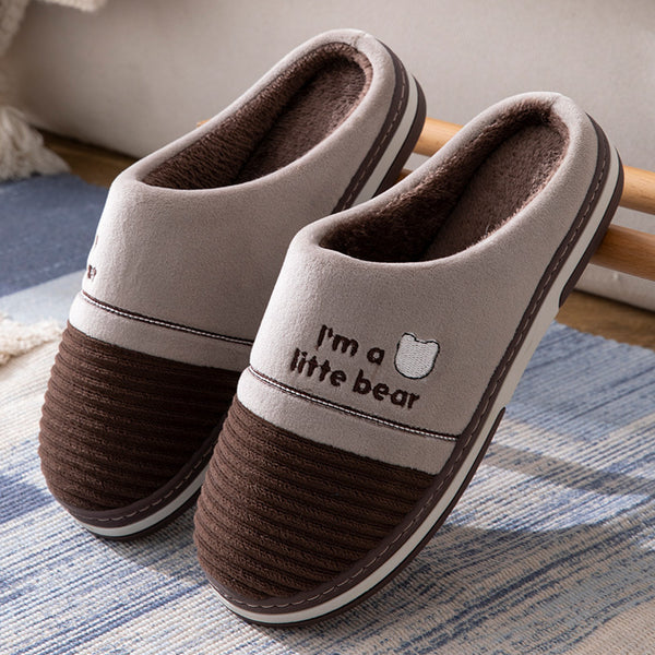 Men's Indoor Warm Non Slip Cotton Slippers