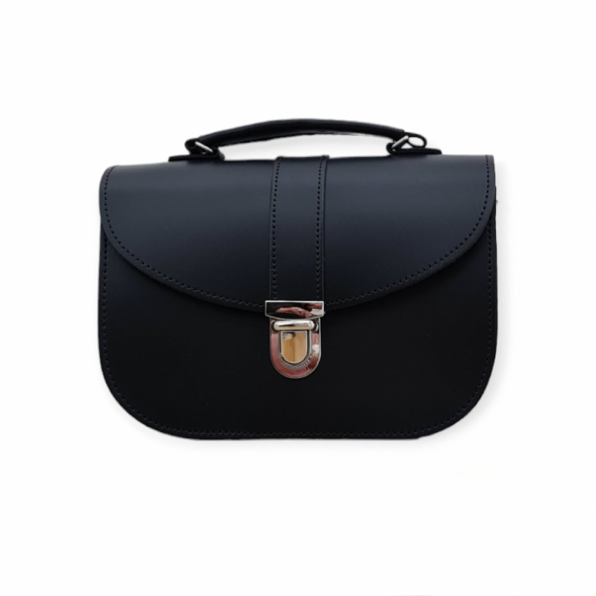 Sac en cuir fait main Olympia - Noir