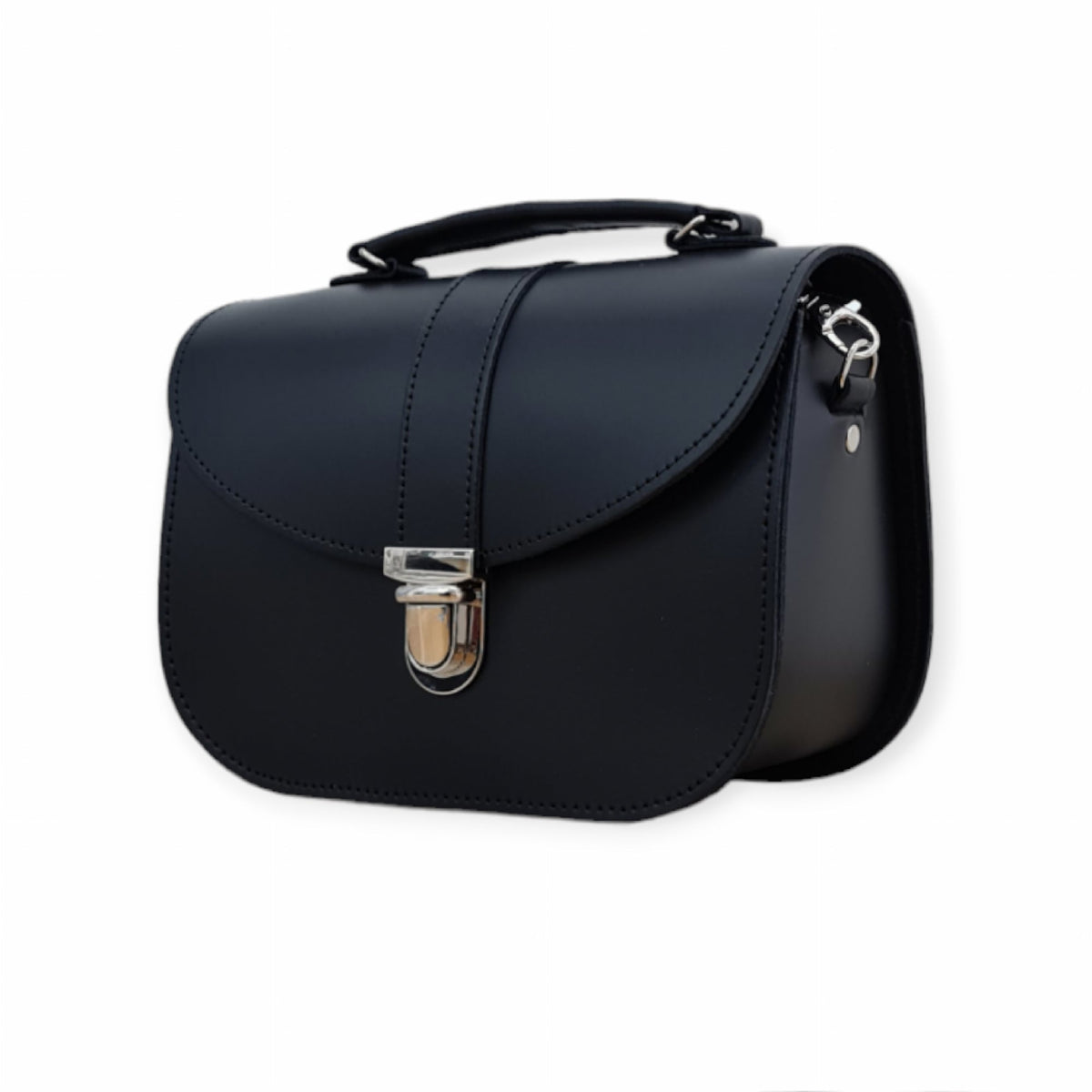 Sac en cuir fait main Olympia - Noir