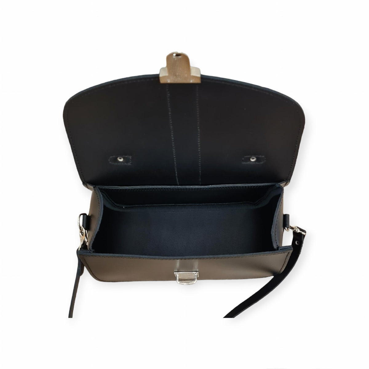 Sac en cuir fait main Olympia - Noir