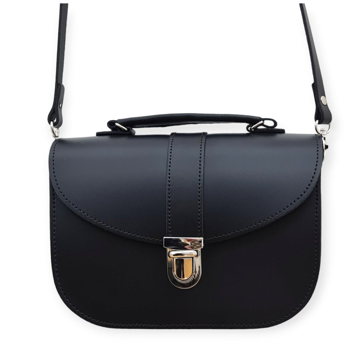 Sac en cuir fait main Olympia - Noir