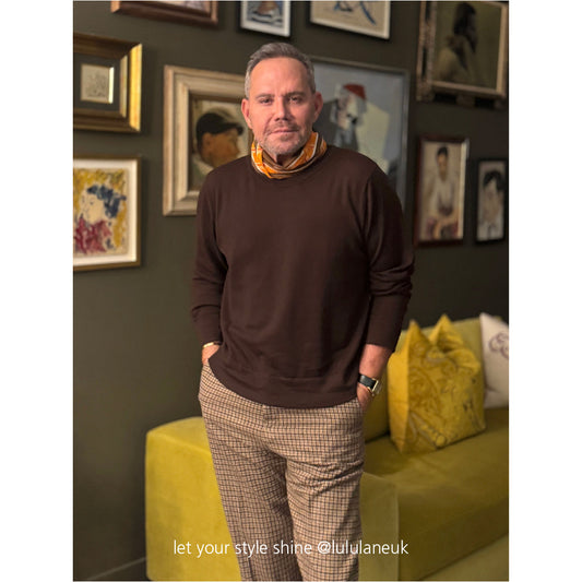 Classic English Plaid Cashmere Scarf - Unisex Luxury Silk Blended Scarf