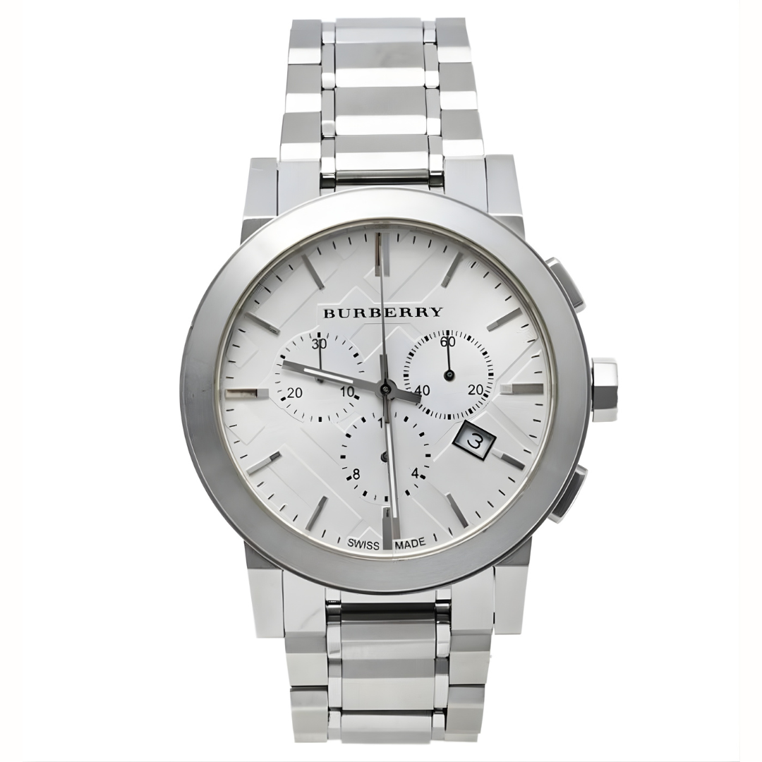 Burberry BU9350 The City Men's Silver Chronograph Watch