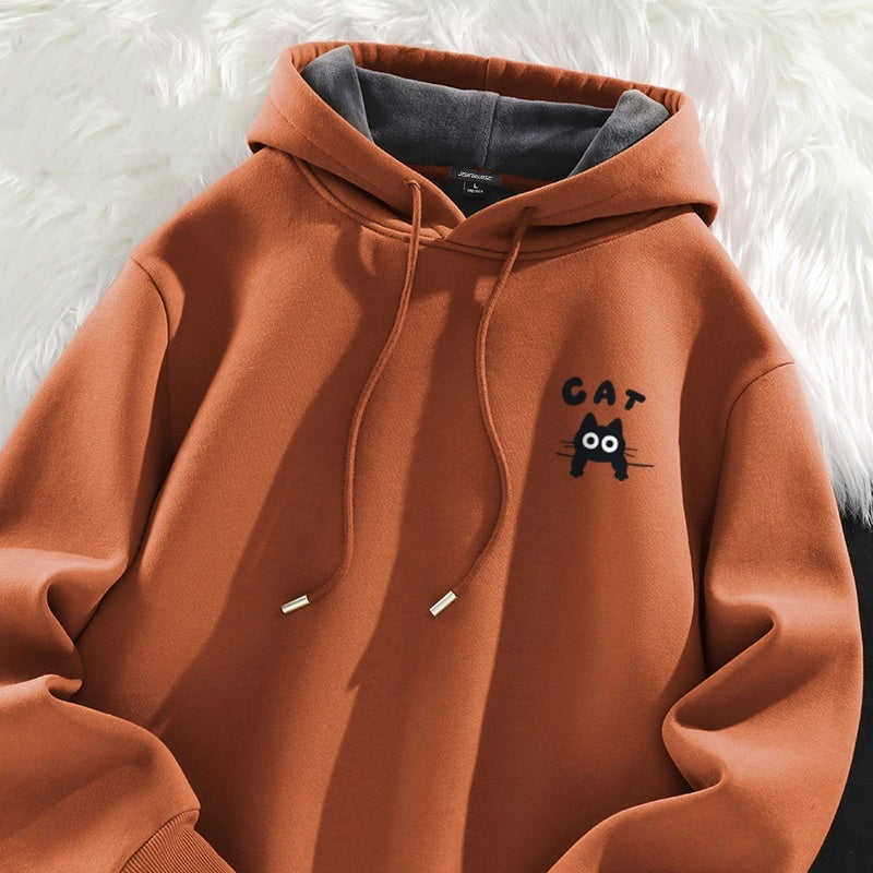 Velvet Padded Thickened Hooded Jacket