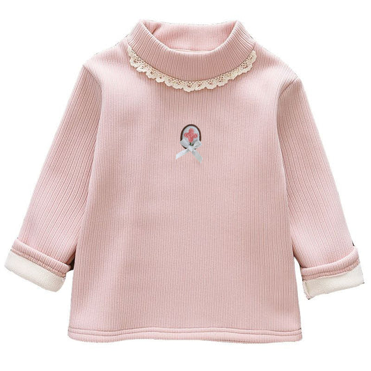 Girls Fleece-Lined Base Layer Shirt