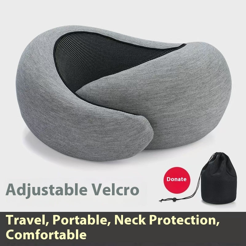 Oreiller de voyage cervical en mousse à mémoire de forme souple