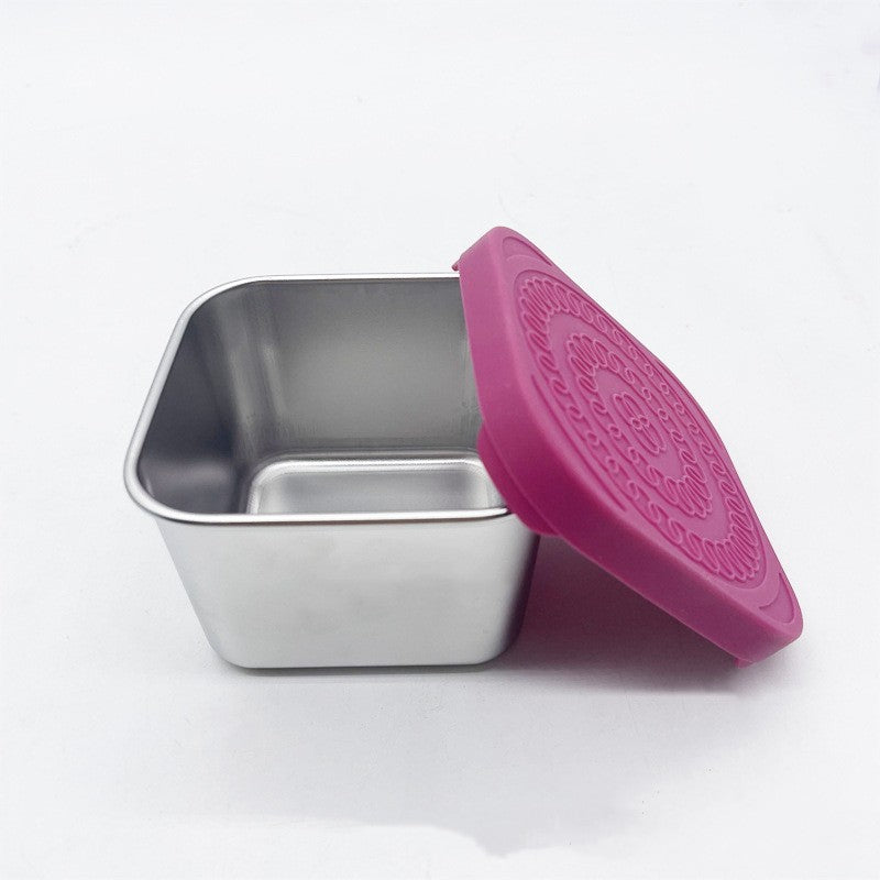Joint de coupelle carrée en inox pour collation