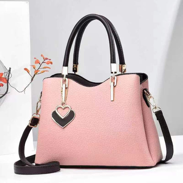 Women's Litchi-Pattern PU Leather Bag