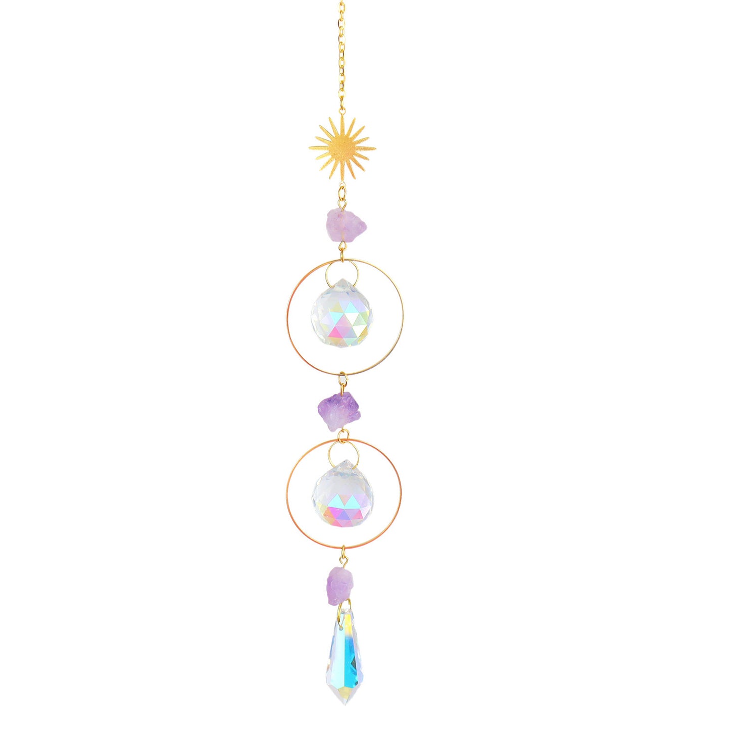 Carillon éolien en cristal Minted Garden Carillon éolien de jardin