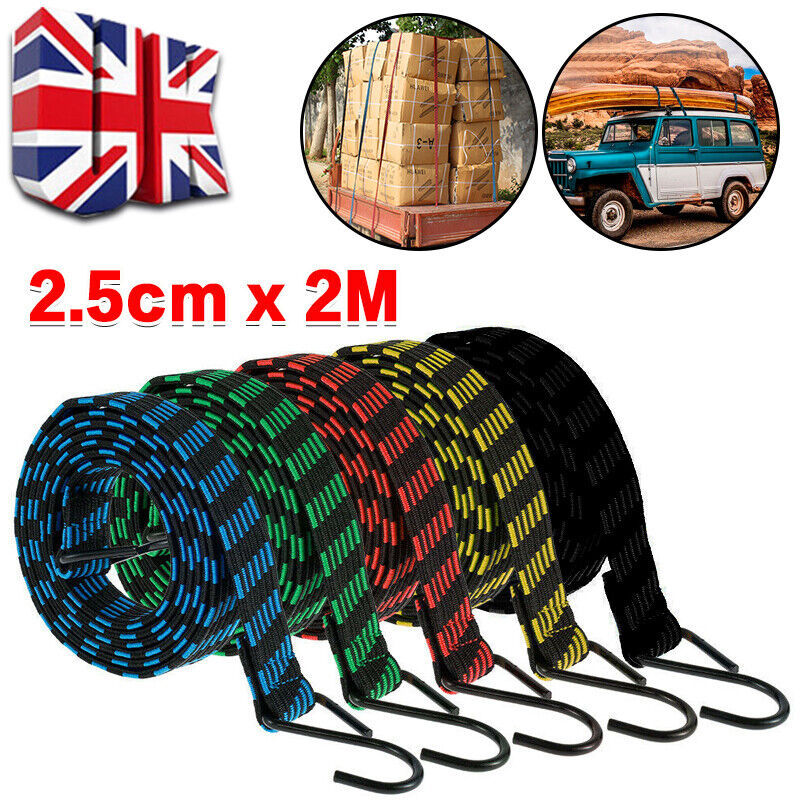 5XHeavy Duty Elastic Luggage Bungee Rope