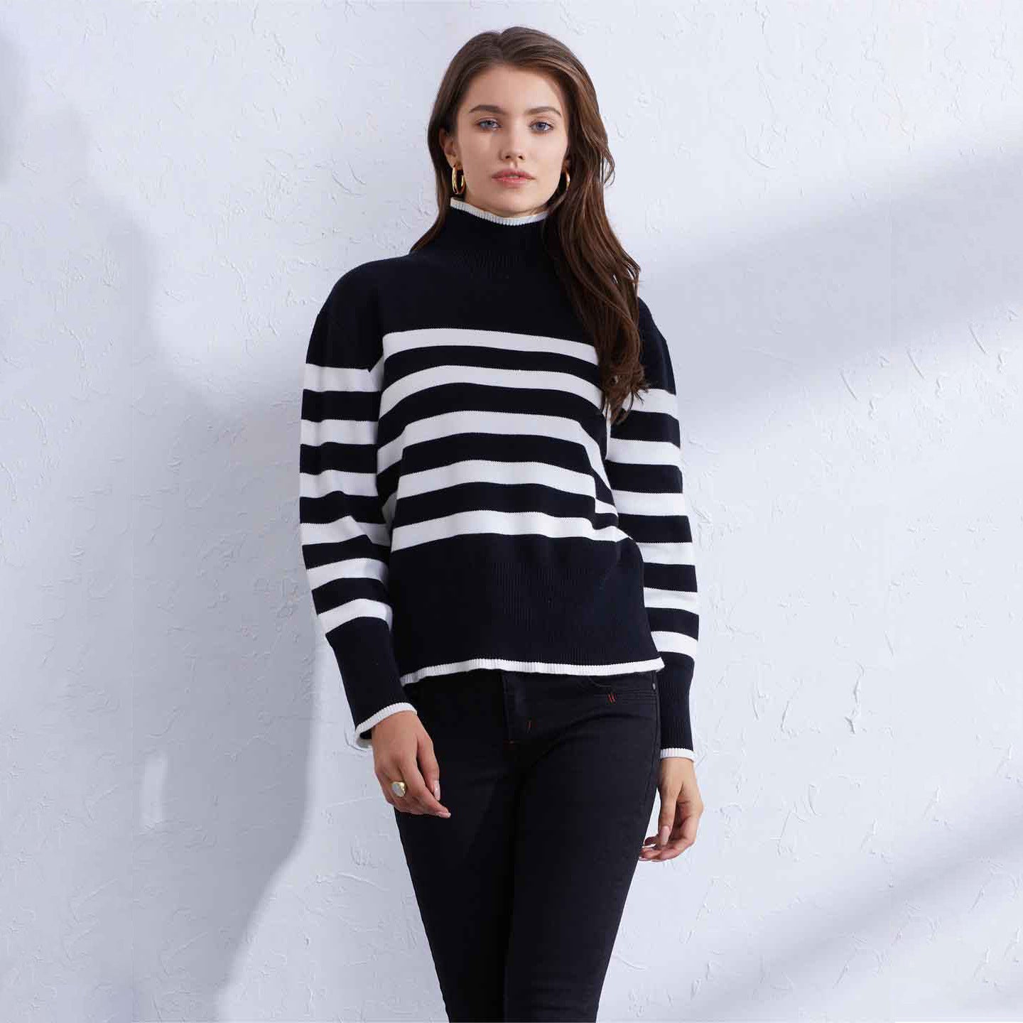 Pull chaud décontracté pour femme, facile à assortir
