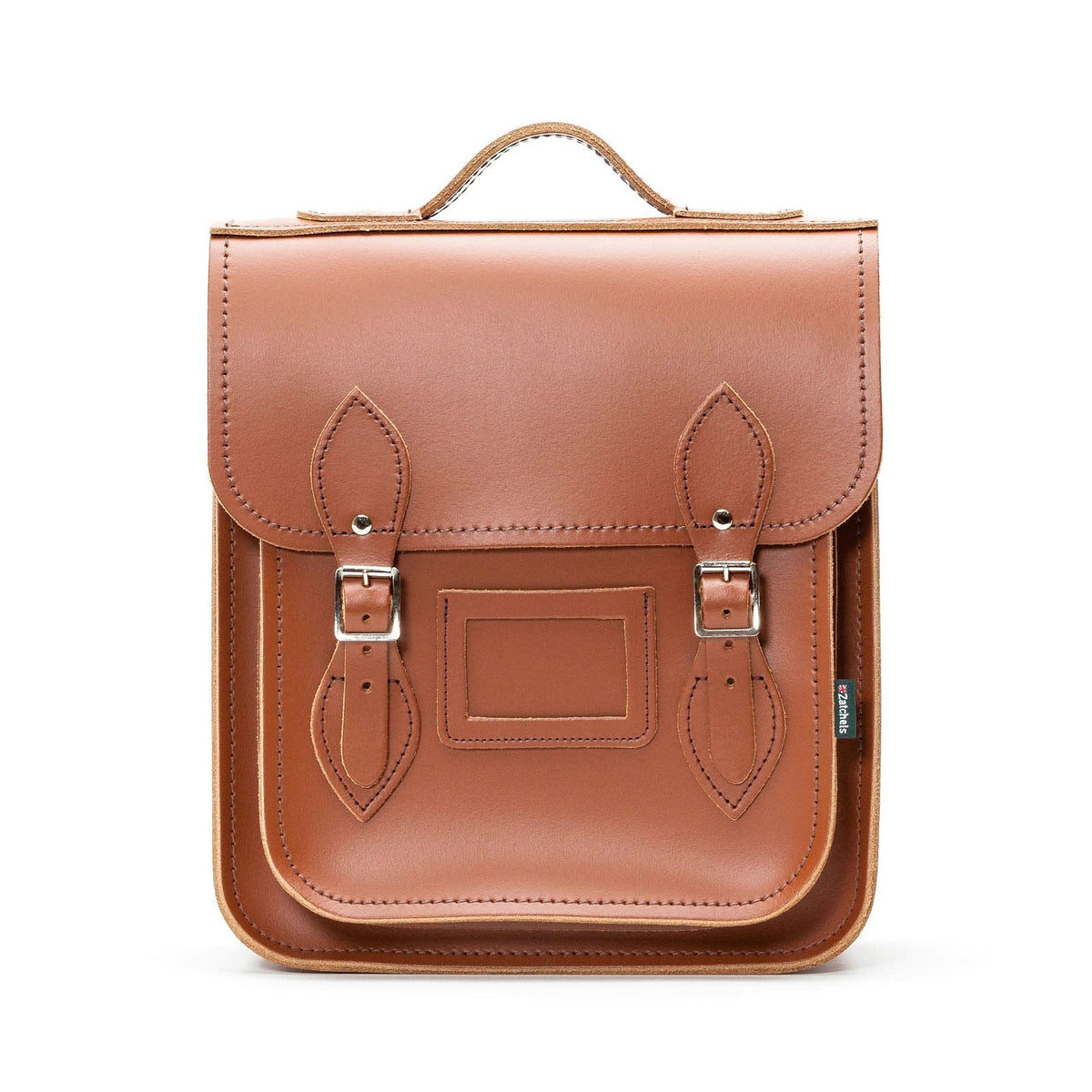 Sac à dos de ville en cuir fait main - Marron châtaigne
