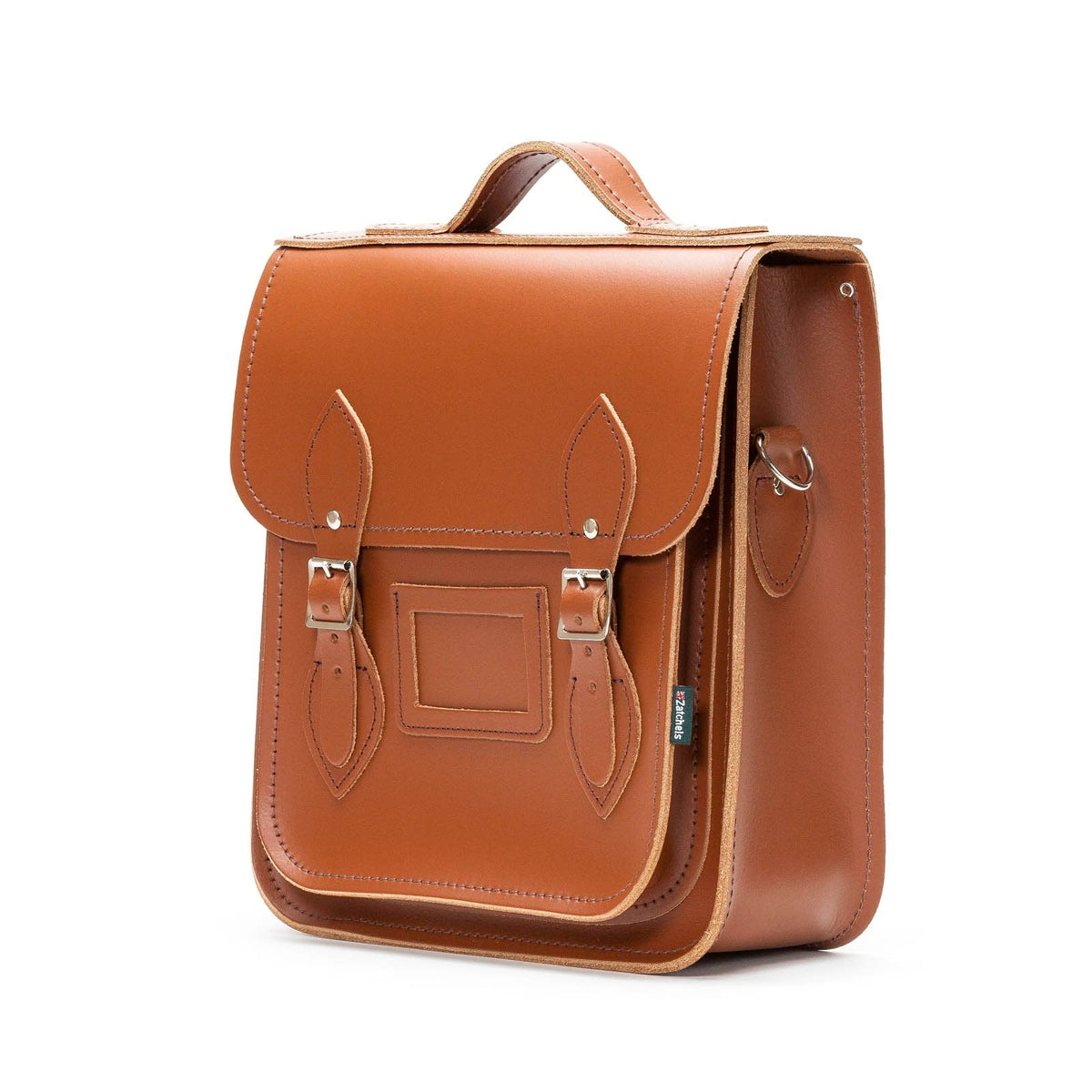 Sac à dos de ville en cuir fait main - Marron châtaigne