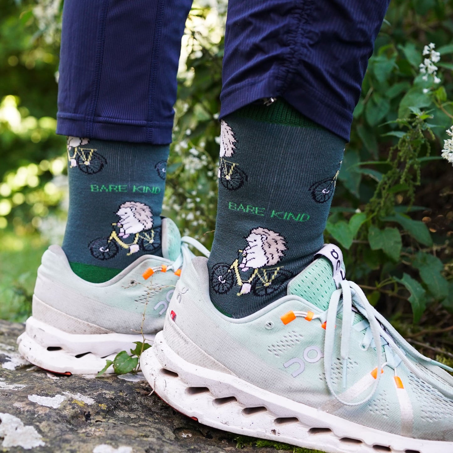 Chaussettes en bambou « Sauvez les Hérissons du Sport »