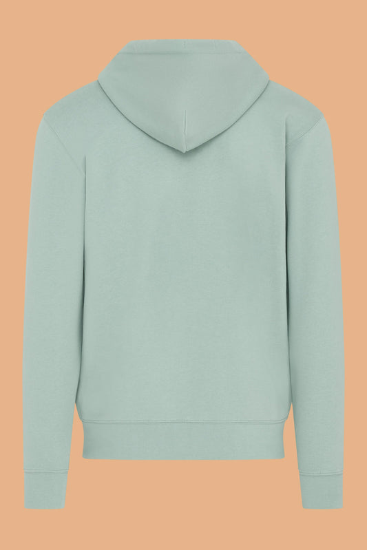 Embroidered P Zip-Up Hoodie