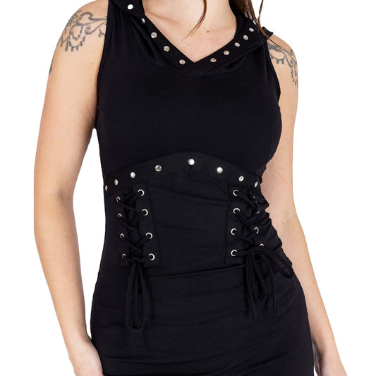 Vixxsin Cora Hooded Sleeveless Maxi Dress - Size UK 12 Left Only!