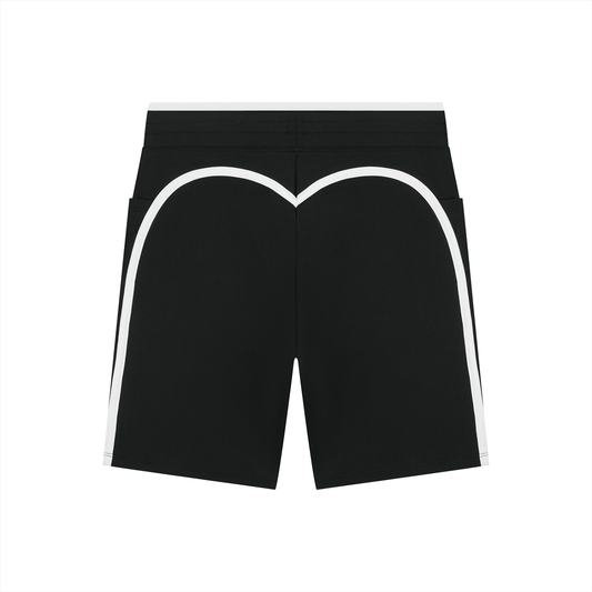 Women's High Rise Color Block Yoga Shorts 250GSM