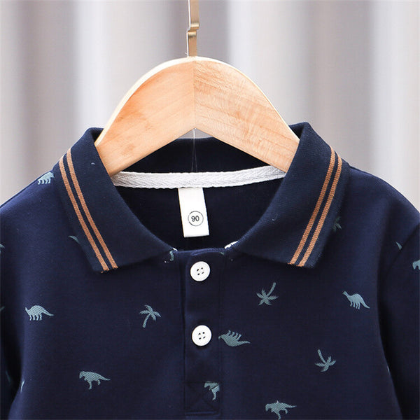 Children's Polo Collar T-Shirt - Short Sleeve
