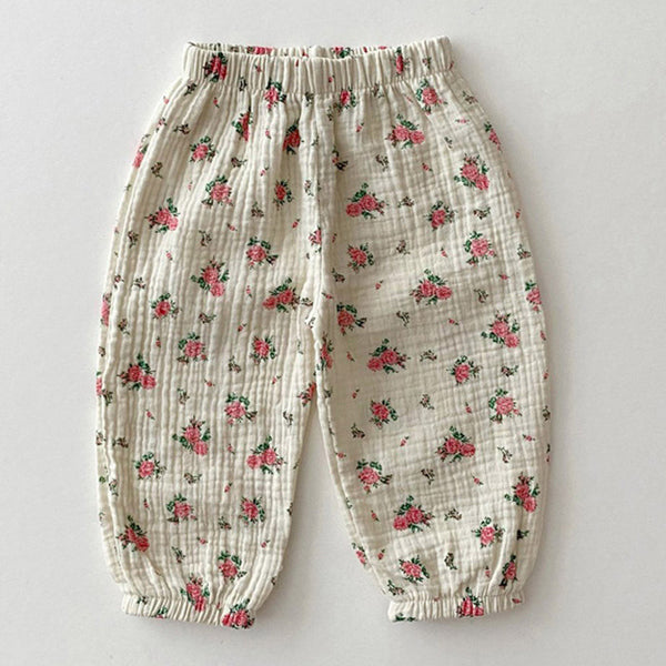 Kids Anti-Mosquito Trousers - Printed Cotton Pants