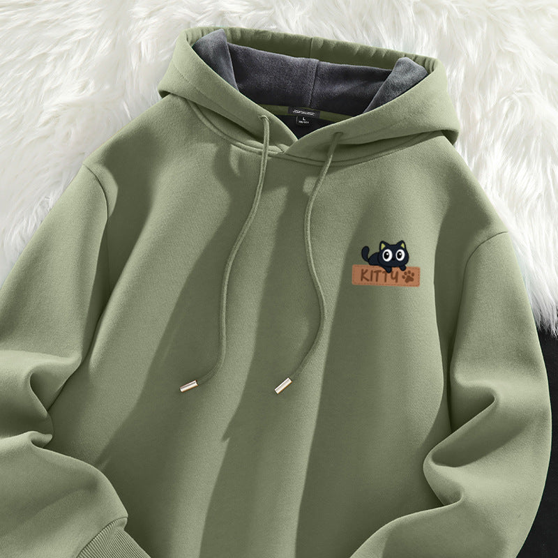 Velvet Padded Thickened Hooded Jacket
