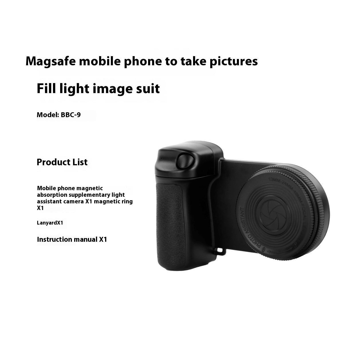 Bluetooth Camera Aid Portable Fill Light