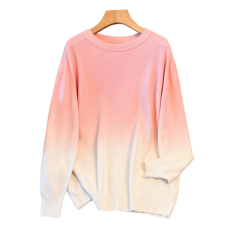 Pull ample à col rond grandes tailles