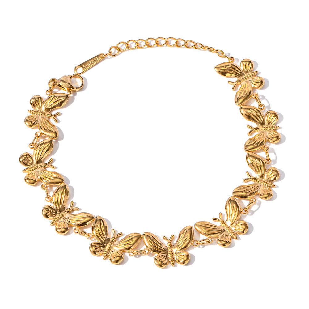 Cross Border SS Butterfly Bracelet