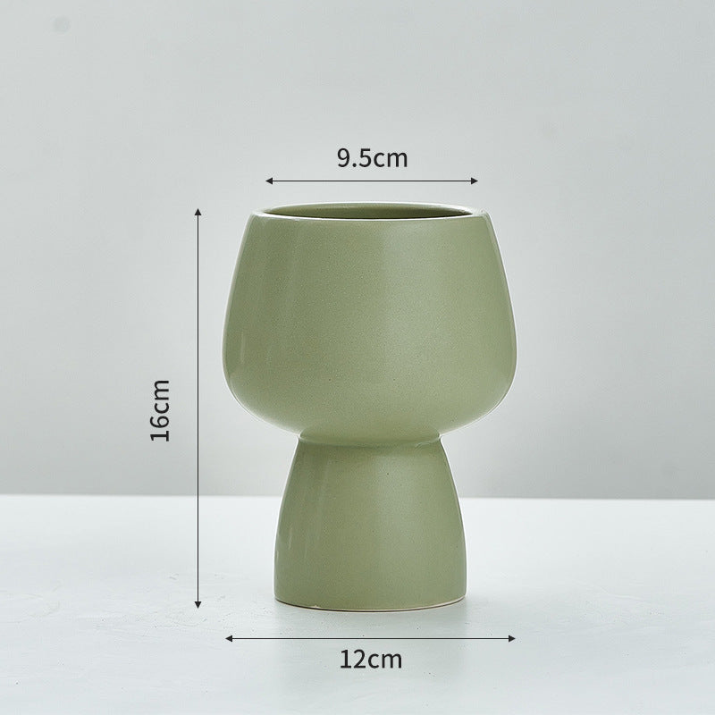 Articles de fleurs en céramique minimalistes pour la maison et le bureau