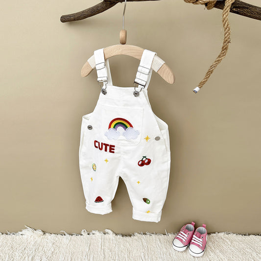 Embroidered Pure Cotton pants