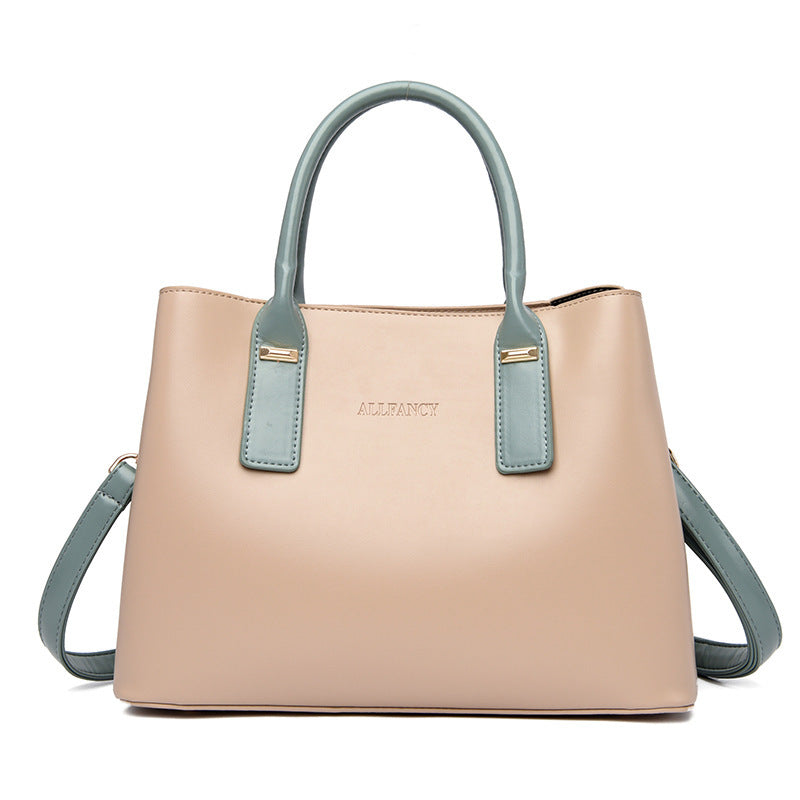 Soft Leather Large Capacity Handbag - Street Trend Tote