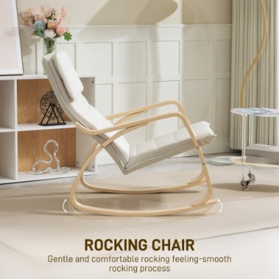 Upholstered Lounge Chair Recliner With High Back