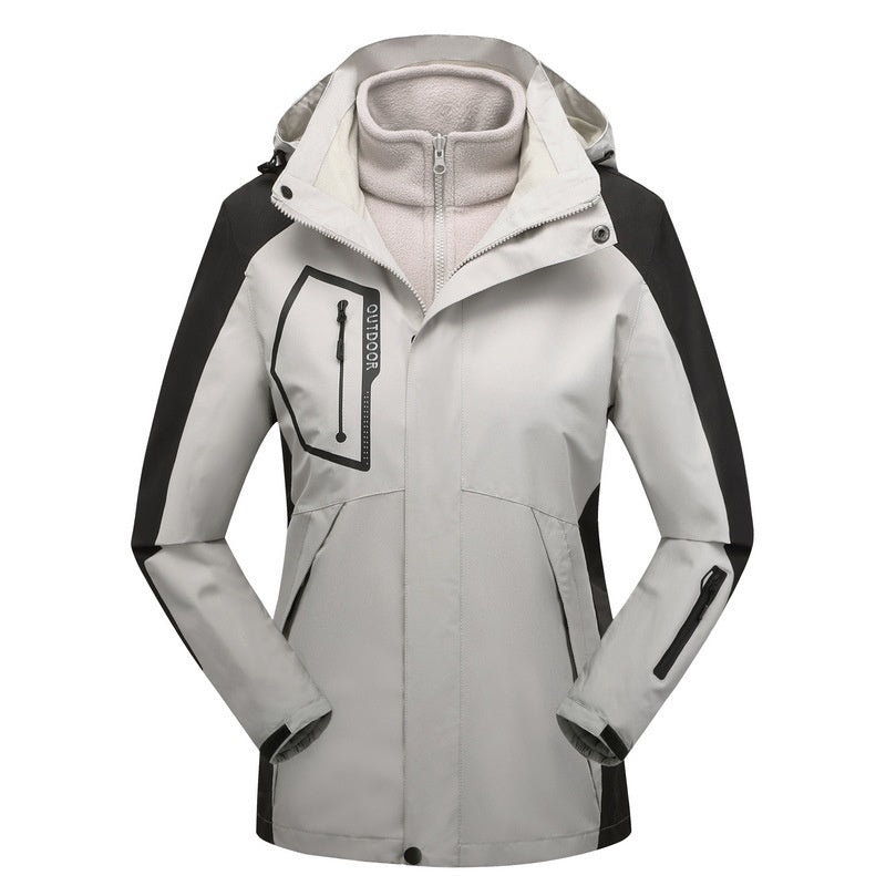 Veste coquille matelassée en coton chaud