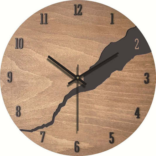 Wood Grain Decorative Wall Clock