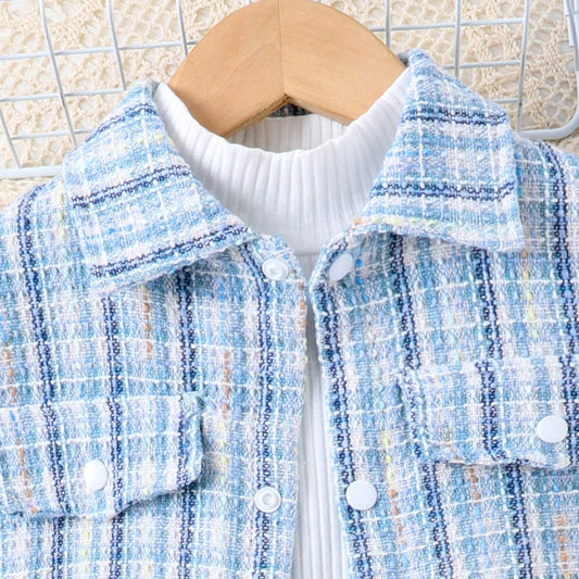 Girls Turtleneck Top Skirt