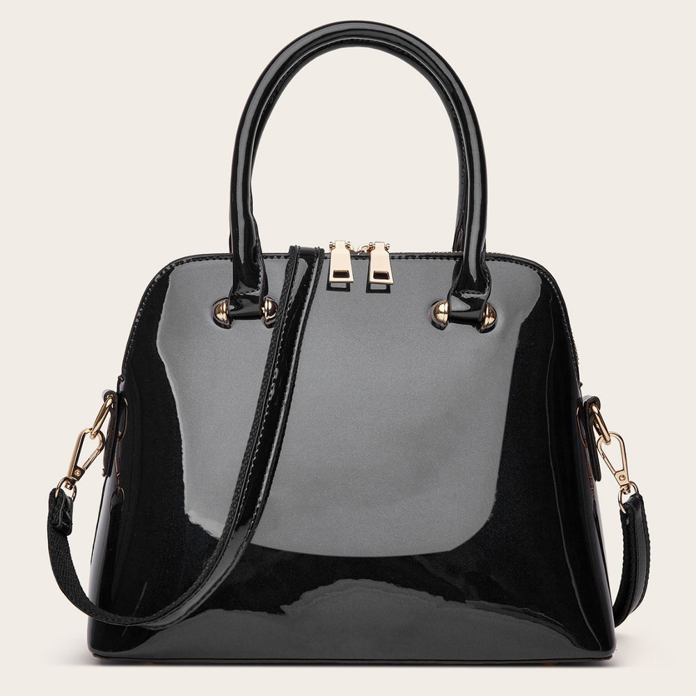 Women's PU Leather Shiny Tote Bag