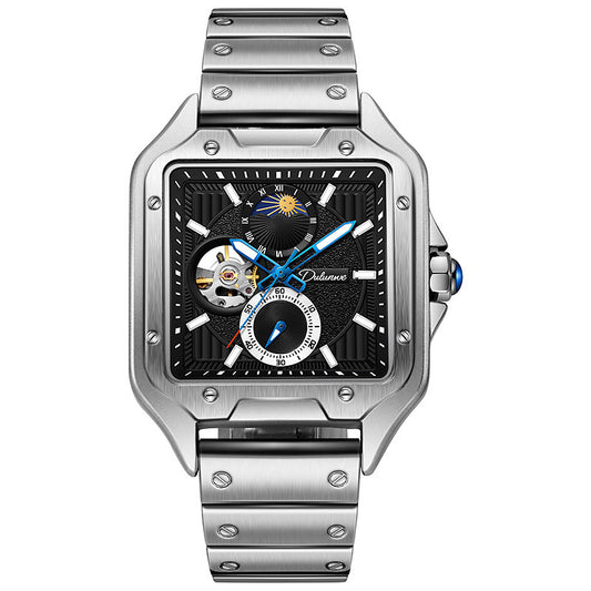 Men's Square Automatic Mechanical Watch