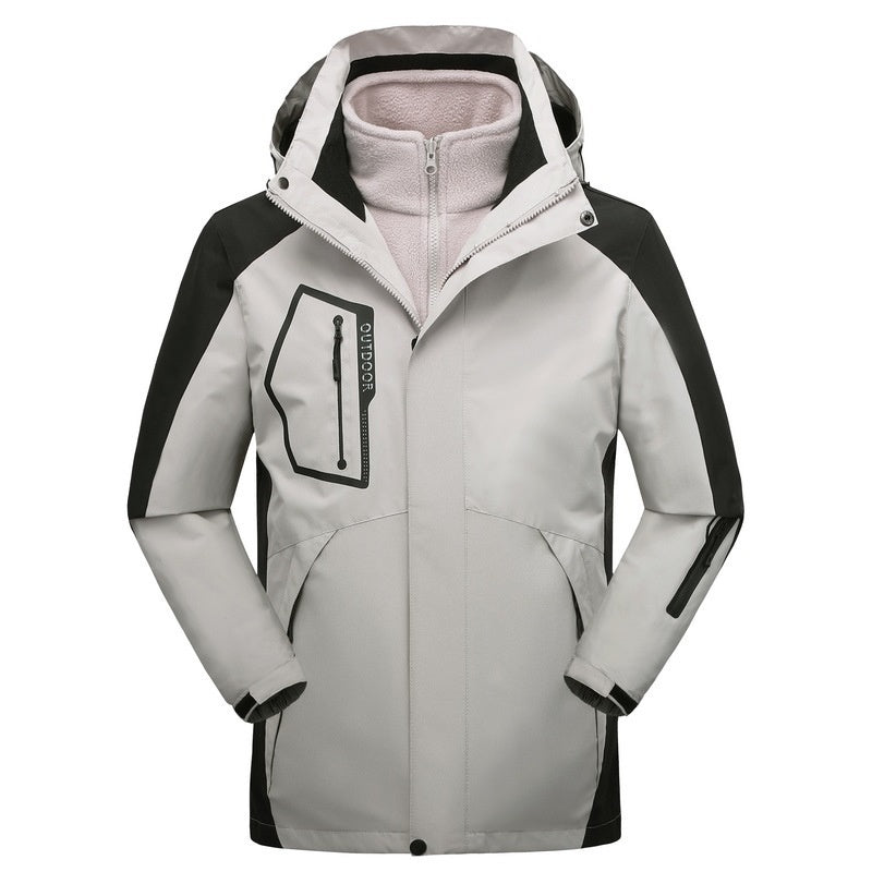 Veste coquille matelassée en coton chaud