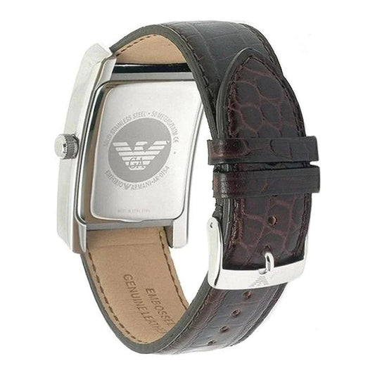Montre classique en cuir Emporio Armani AR0155 pour femme