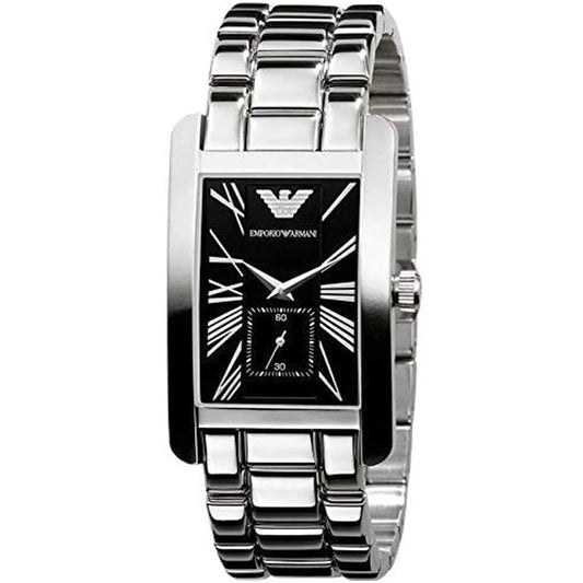 Montre Emporio Armani AR0156 Classique Homme Rectangulaire Argentée