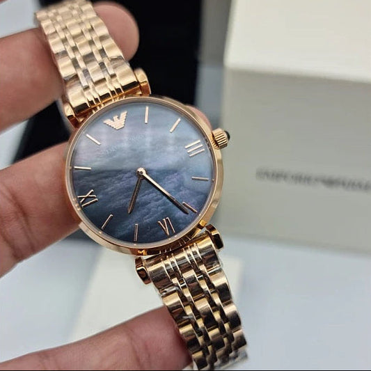 Montre Femme Emporio Armani AR11145 Gianni T-Bar Or Rose