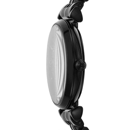 Montre noire Emporio Armani AR11245 Gianni T-Bar pour femme