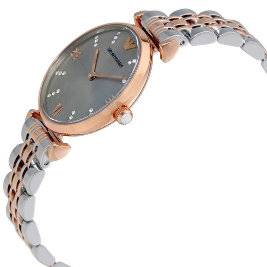 Montre femme bicolore Emporio Armani AR1840 Gianni T-Bar