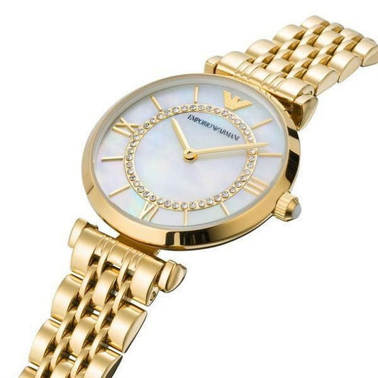 Montre pour femme Emporio Armani AR1907 Gianni T-Bar Dorée