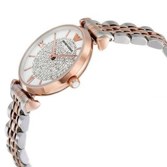 Montre bicolore femme Emporio Armani AR1926 Gianni T-Bar