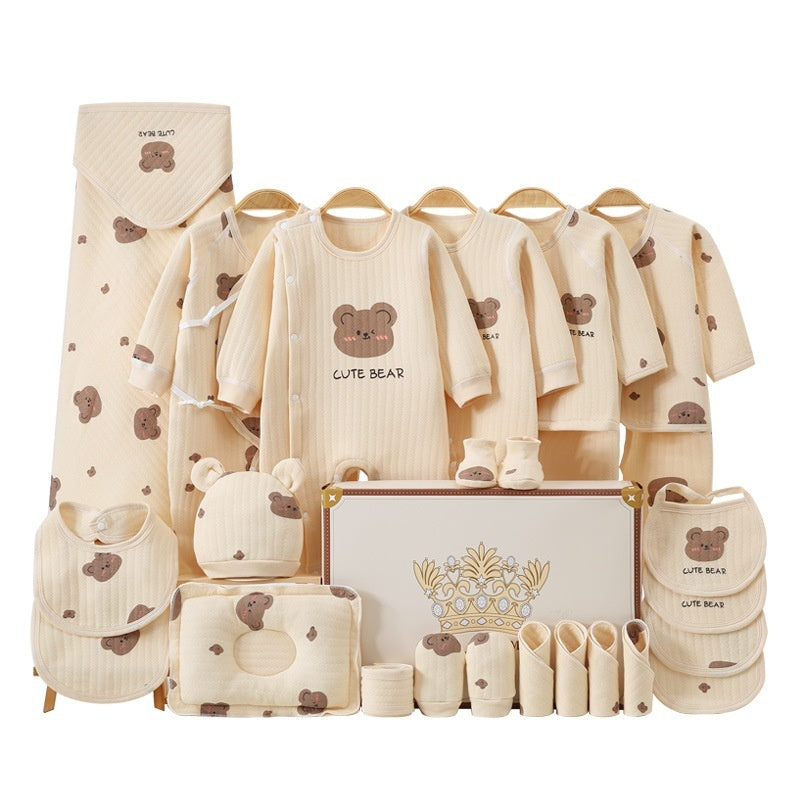 Vêtement Cadeau pour Bébé Nouveau-né en Coton Pur Ensemble Cadeau de Fête de la Pleine Lune
