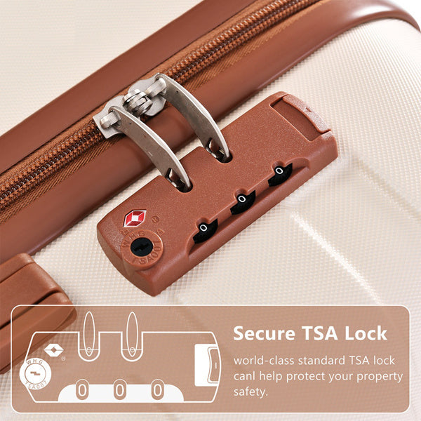 Luggage Set With 3 ABS Hard Shells