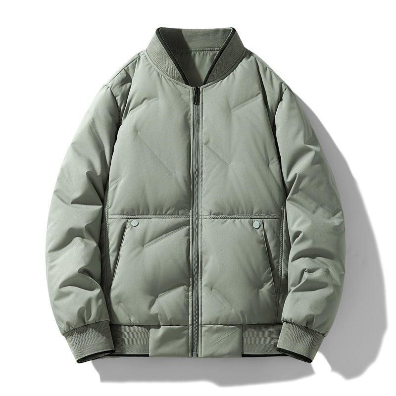 Mens Warm Baseball Jacket - Stuffs & Savers