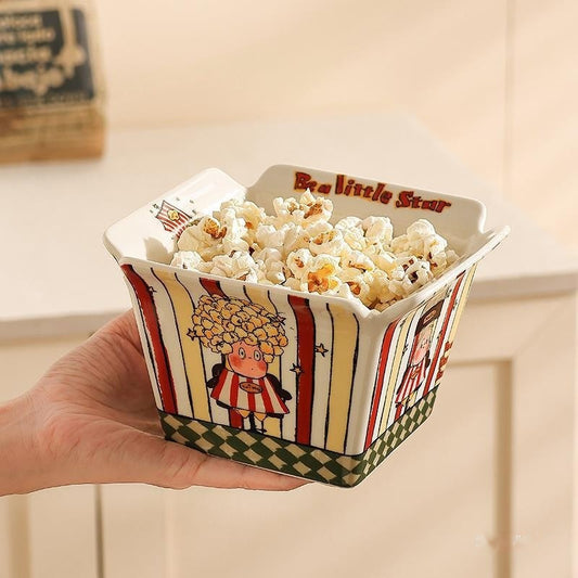 XINGX ceramic Popcorn Bowl