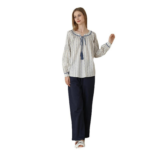 Pyjamas Wind Comfortable Long Sleeve Set